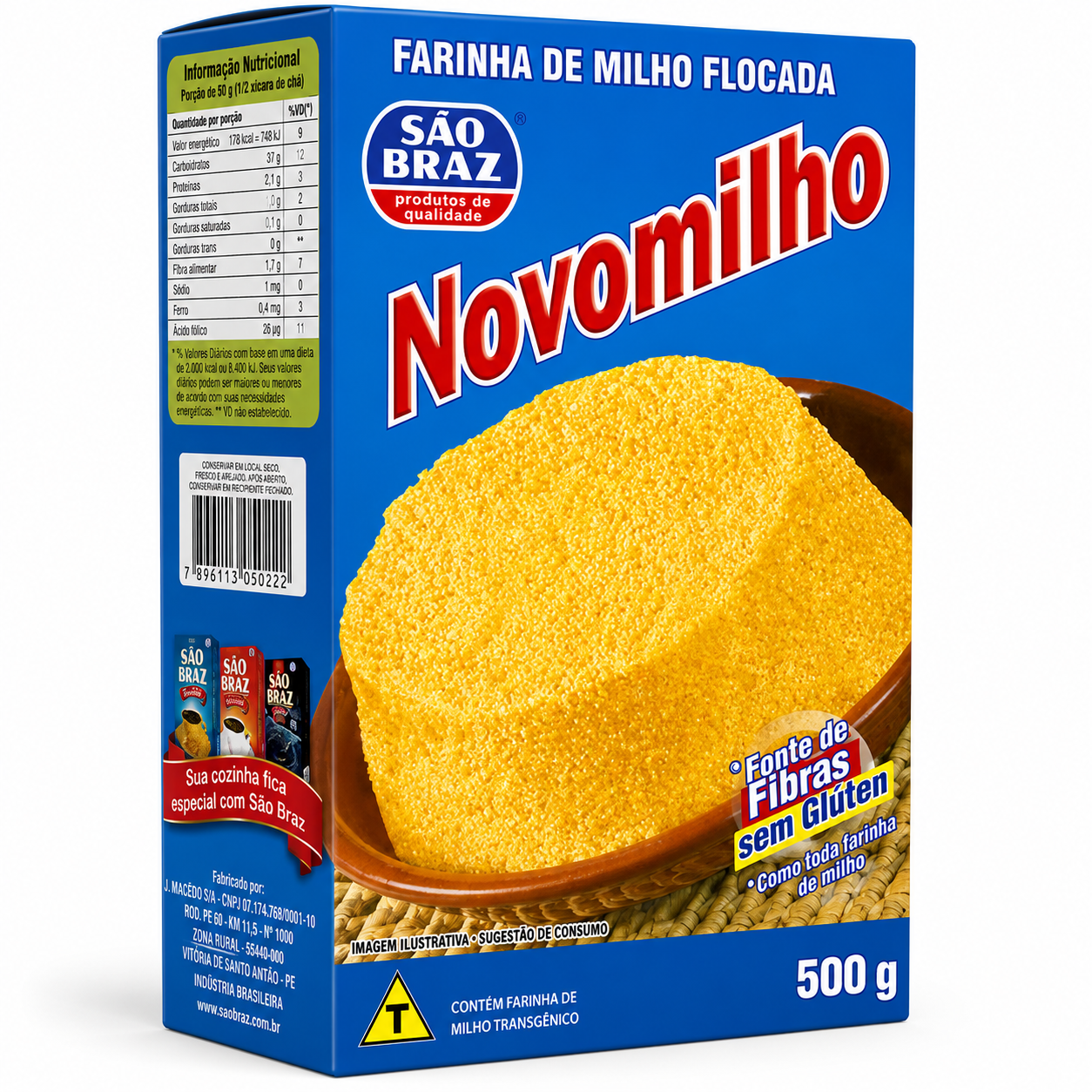 FARINHA DE MILHO NOVOMILHO 500G