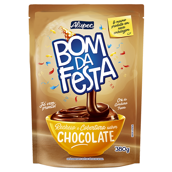 RECHEIO E COBERT BOM DA FESTA CHOCOLATE 0