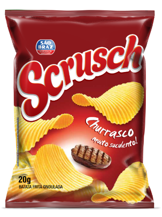 SALGADINHO PIPOCA BATATA SCRUSH CHURRASCO 20G