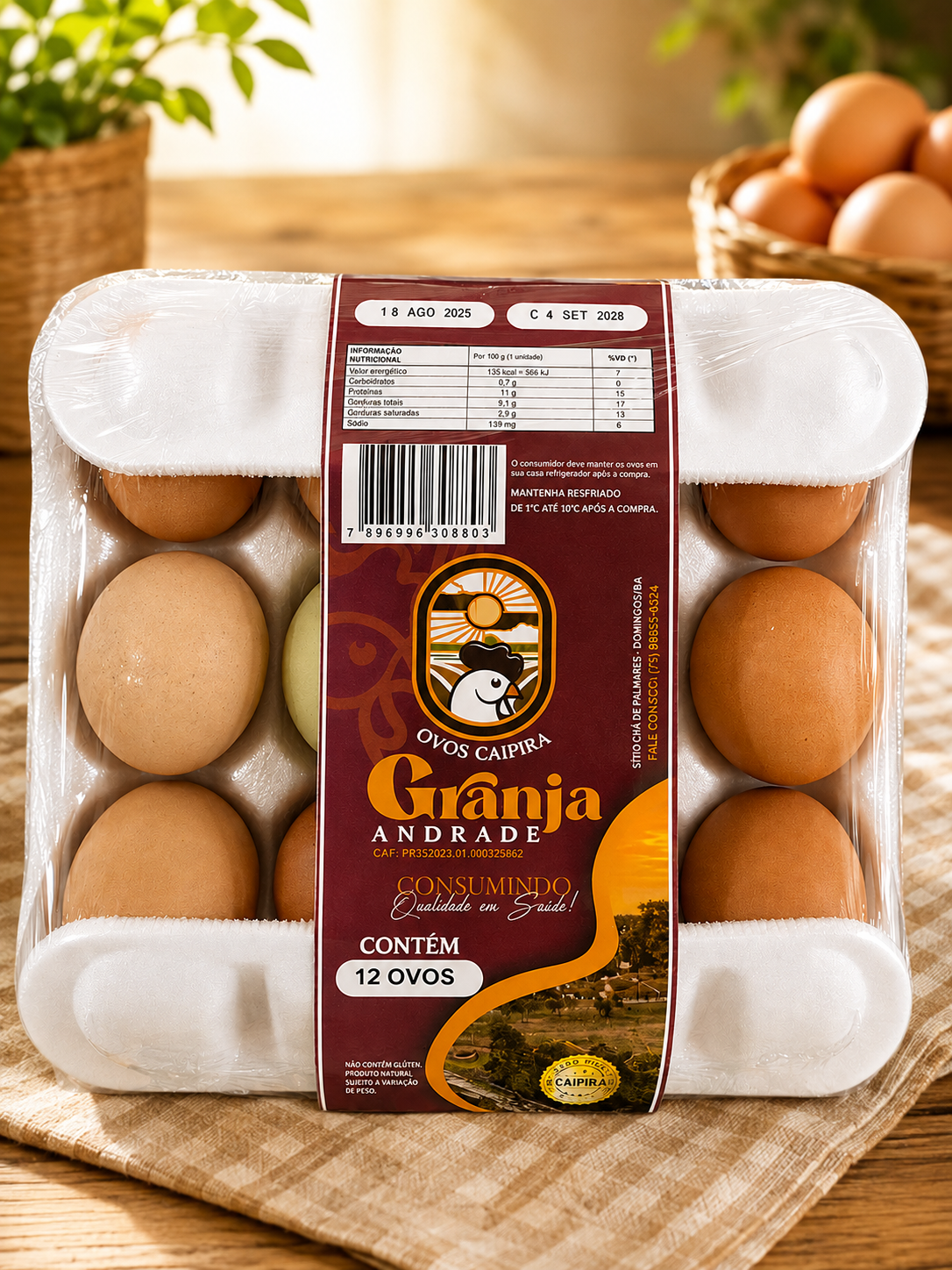 OVO CAIPIRA GRANJA ANDRADE 12UN 0