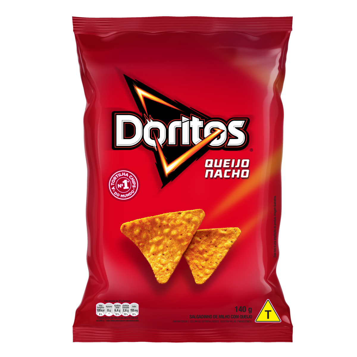 SALGADINHO DE MILHO QUEIJO NACHO DORITOS PACOTE 120G