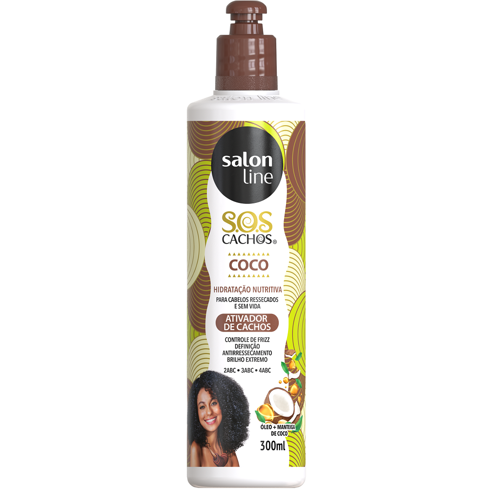 ATIVADOR CACHOS SALON LINE 300ML COCO UNIT 0