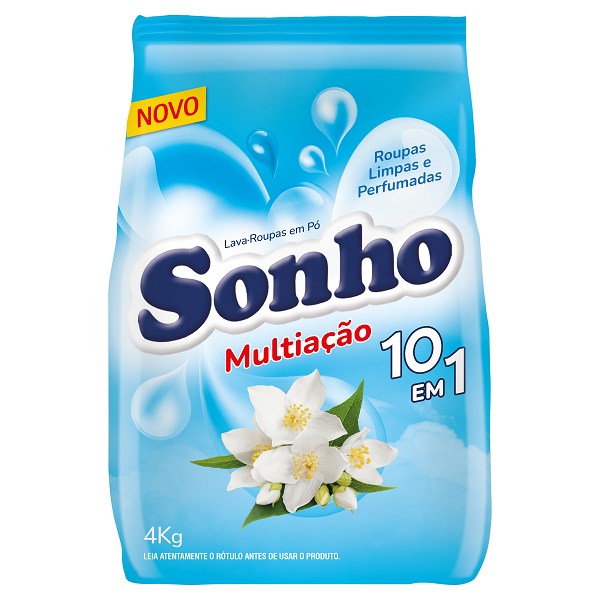 SABÃO EM PÓ SONHO MULTIAÇÃO PACOTE 4KG