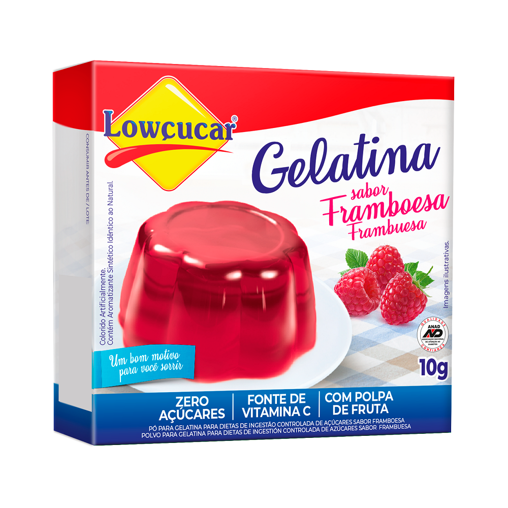 GELATINA FRAMBOESA ZERO 0
