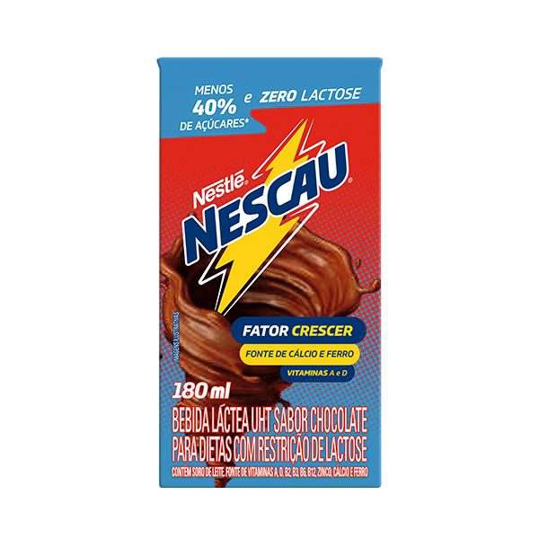 BEBIDA LÁCTEA UHT CHOCOLATE ZERO LACTOSE NESCAU CAIXA 180ML 0