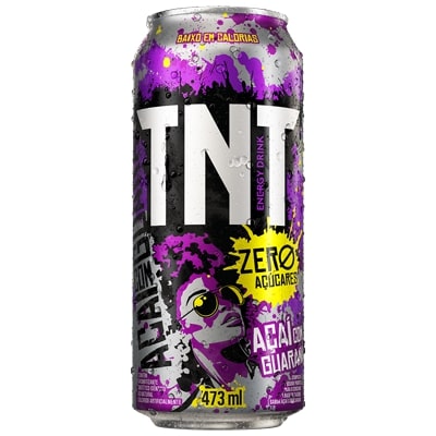 ENERGÉTICO AÇAÍ COM GUARANÁ ZERO AÇÚCAR TNT LATA 473ML