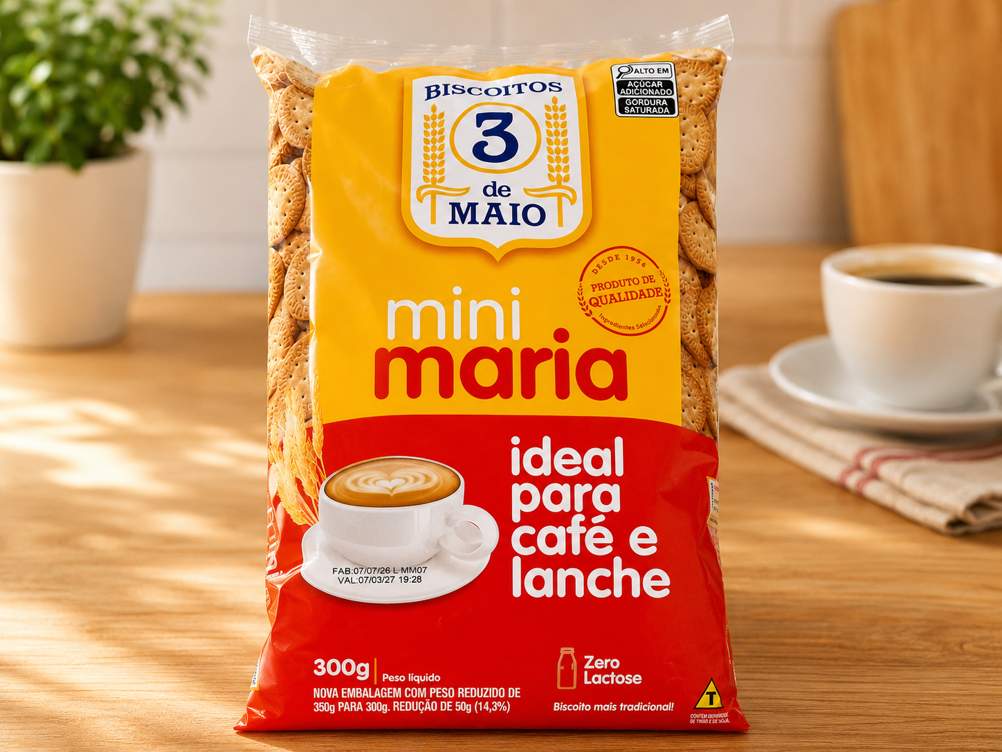 BISCOITO MINI MARIA 300G 3 DE MAIO