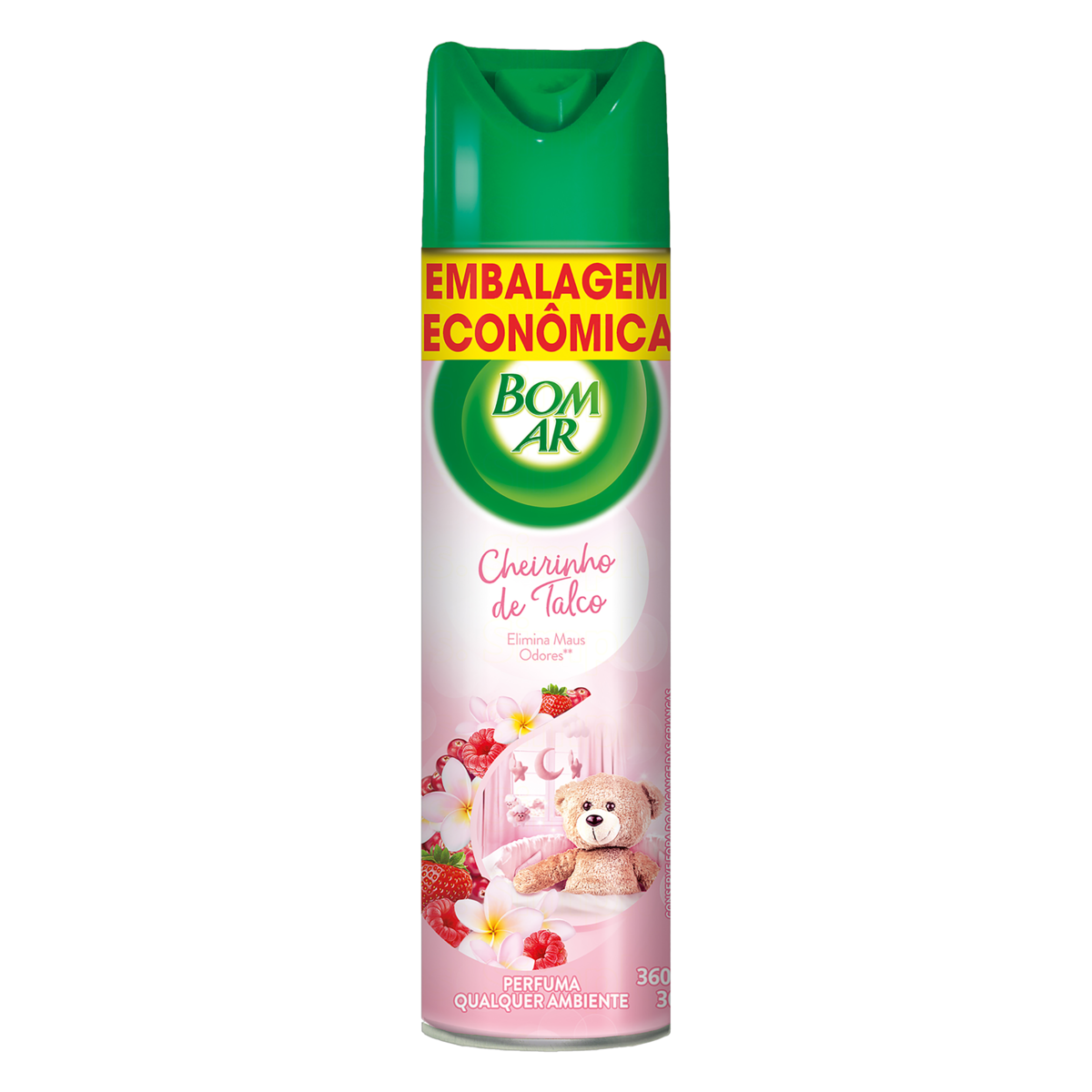 DESODORIZADOR BOM AR EMBALAGEM ECONÔMICA CHEIRINHO DE TALCO AEROSOL 360ML — imagem 1