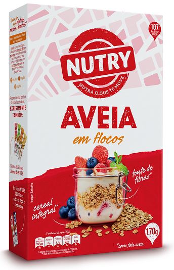 AVEIA EM FLOCOS NUTRY CAIXA 170G