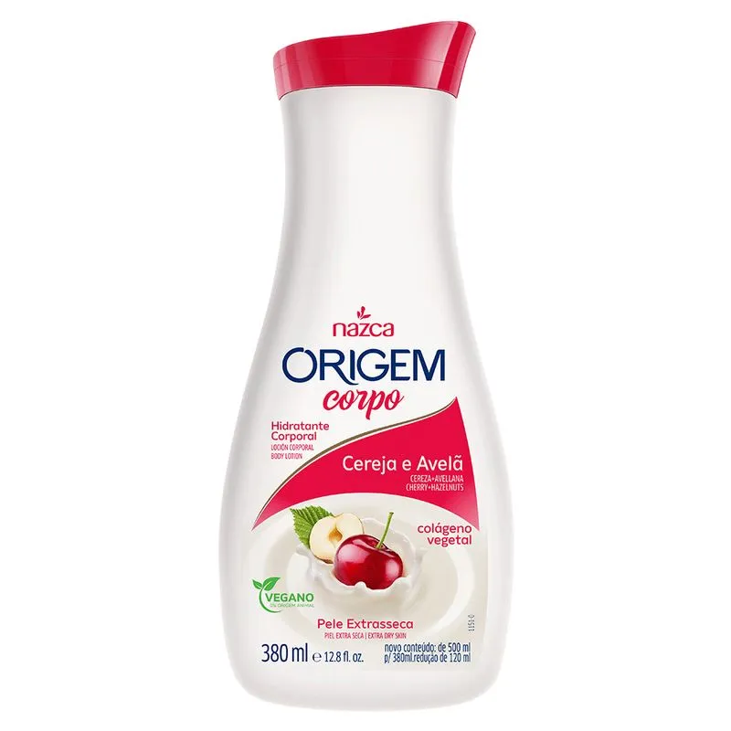 HID ORIGEM CORPO 380ML CEREJA E AVELA