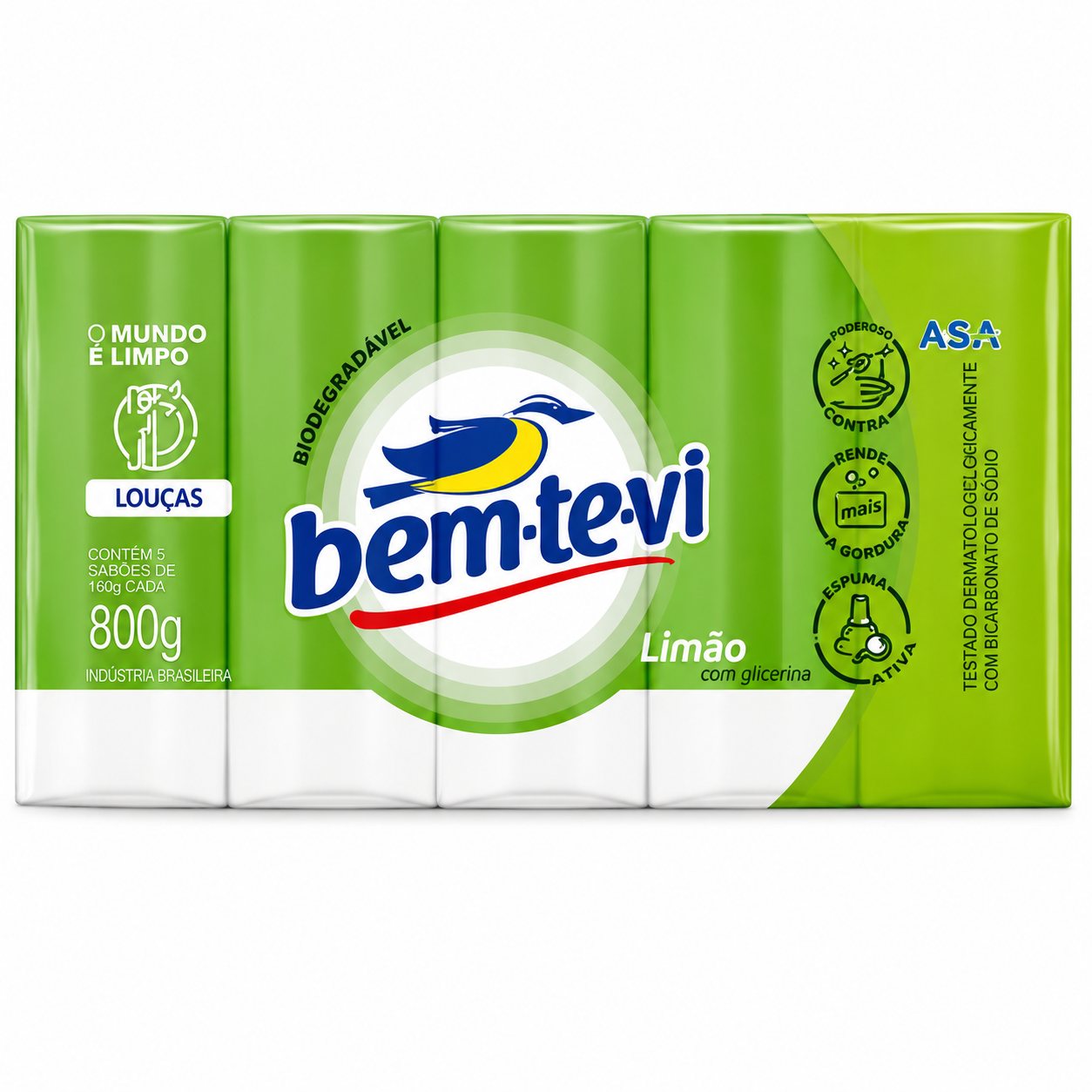 SABÃO EM BARRA BEM TE VI LIMAO 5X160G
