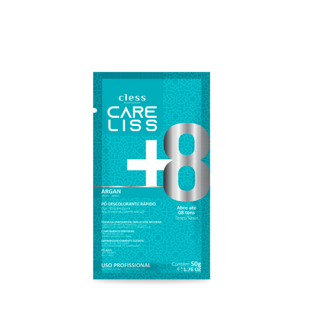 DESCOLORANTE PÓ ARGAN +8 CARE LISS ENVELOPE 50G