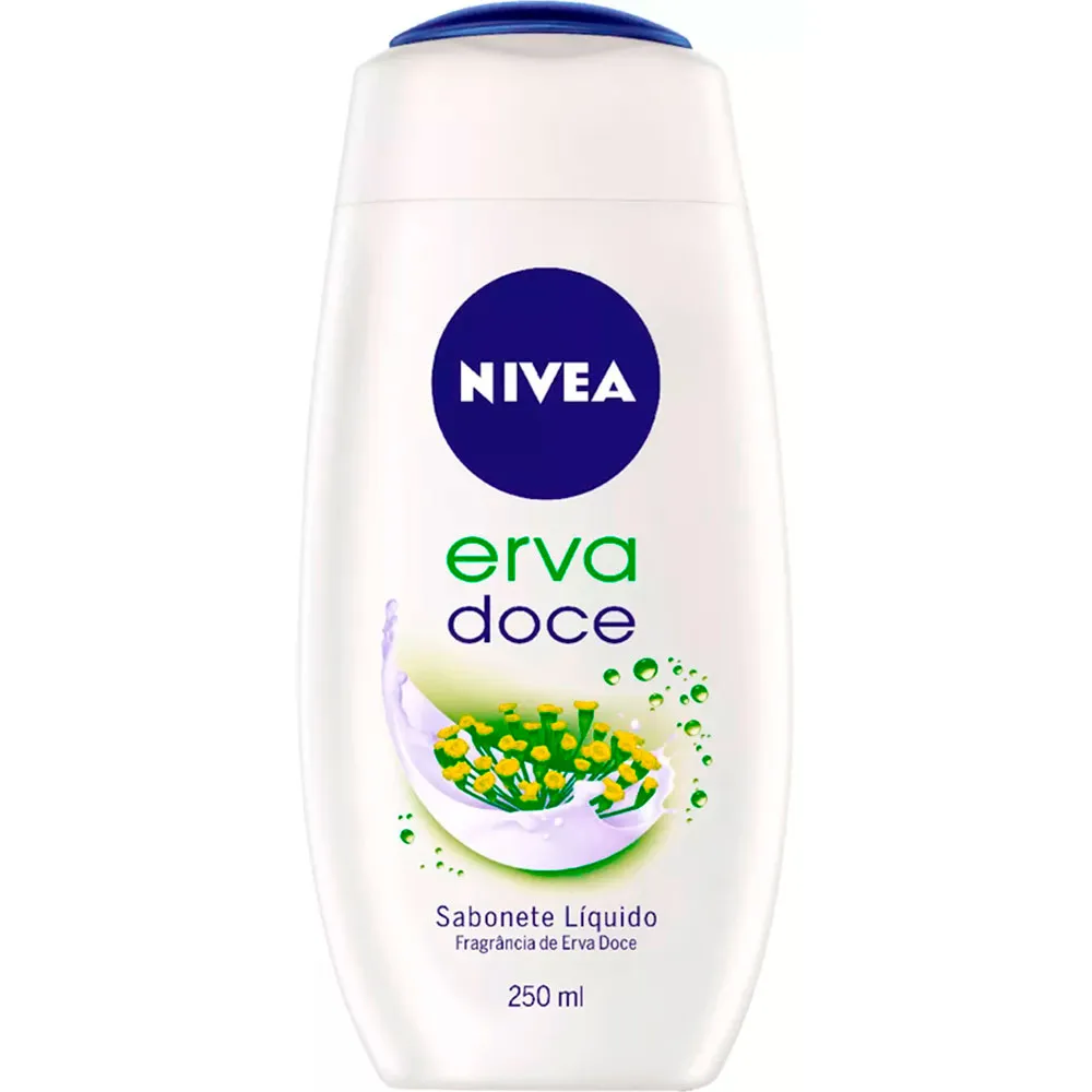 SABONETE LÍQUIDO ERVA-DOCE NIVEA FRASCO 250ML