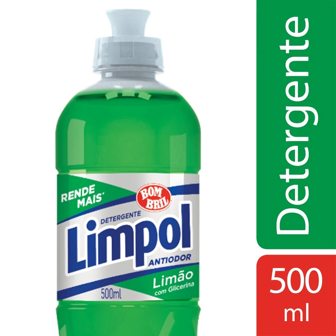 DETERGENTE LÍQUIDO LIMÃO LIMPOL SQUEEZE 500ML