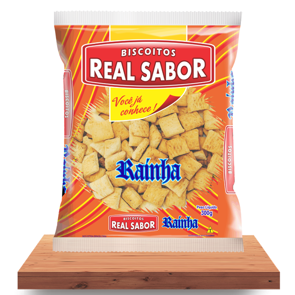 BOLACHA RAINHA REAL SABOR PACOTE 300G