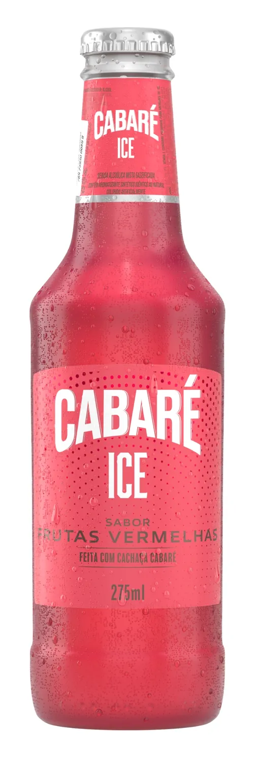 BEBIDA MISTA ALCOÓLICA FRUTAS VERMELHAS CABARÉ ICE GARRAFA 275ML