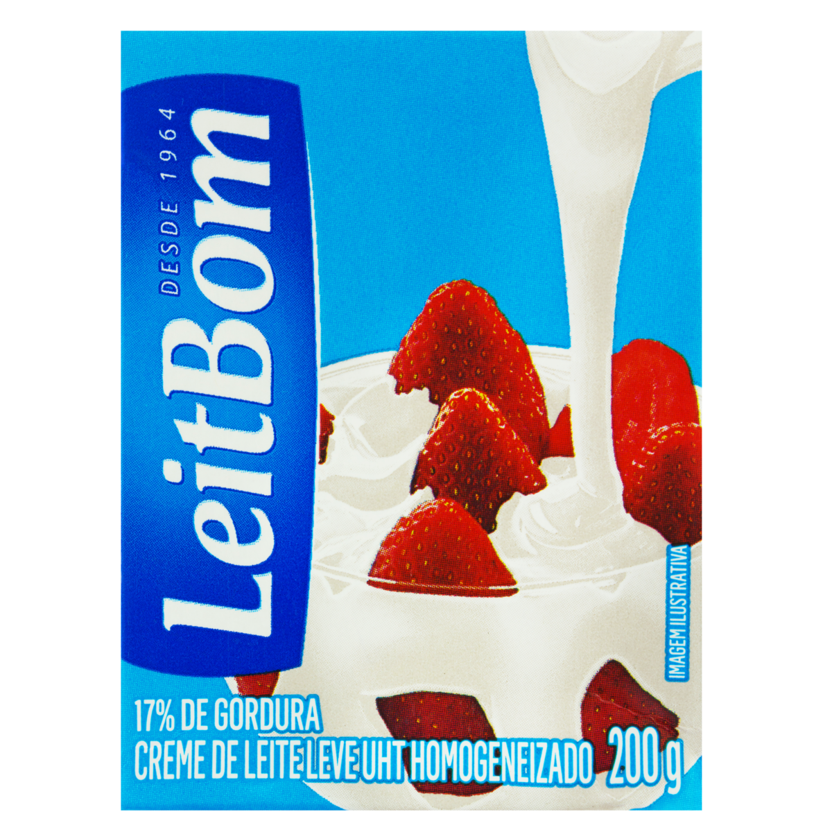 CREME DE LEITE UHT LEVE HOMOGENEIZADO LEITBOM CAIXA 200G