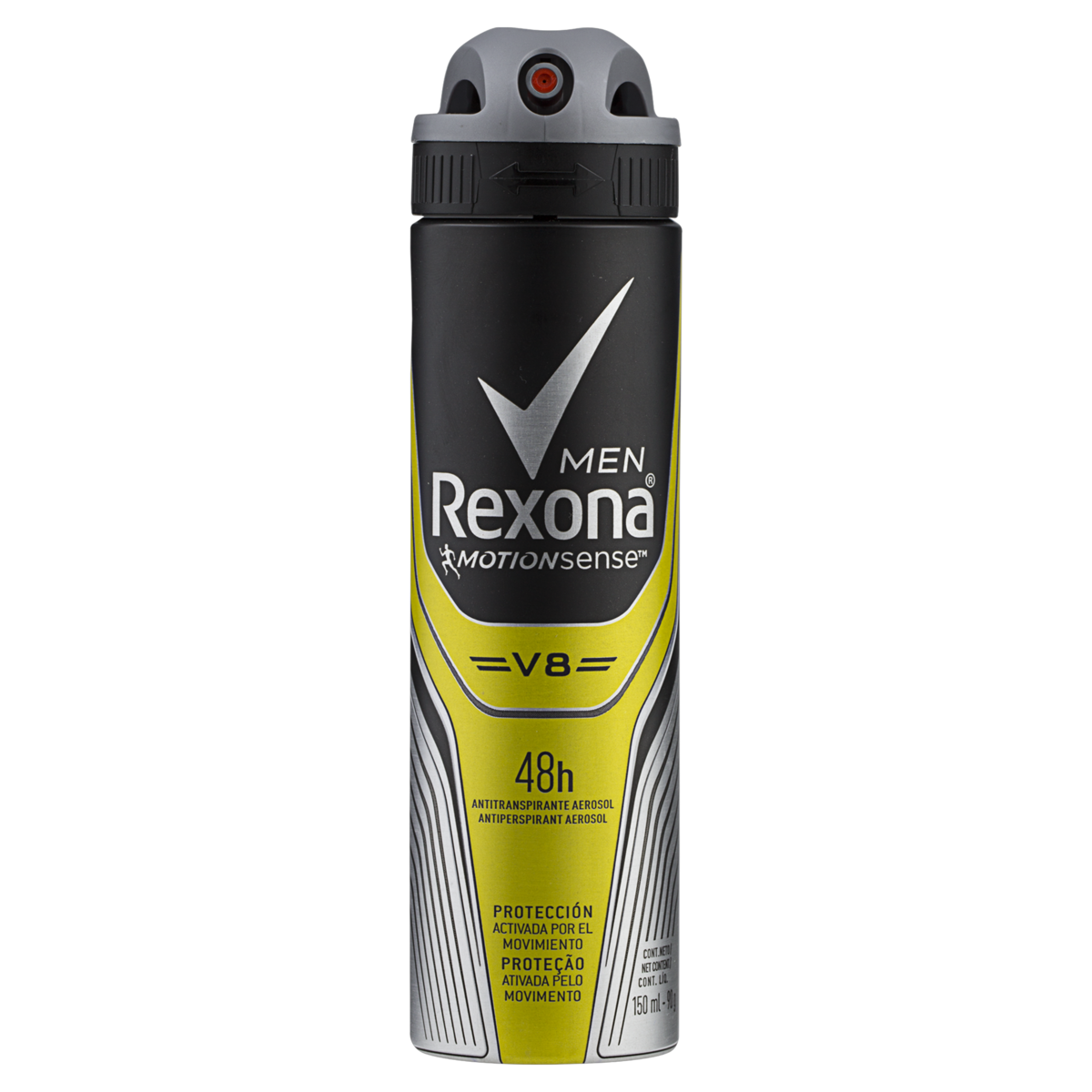 ANTITRANSPIRANTE AEROSSOL V8 REXONA MEN 150ML SPRAY 0
