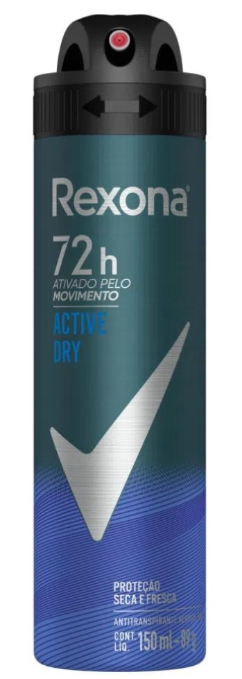 ANTITRANSPIRANTE AEROSSOL ACTIVE DRY REXONA MEN 150ML SPRAY 0
