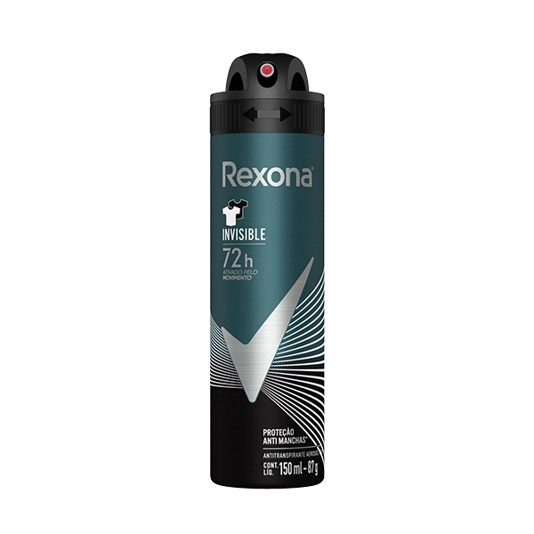 ANTITRANSPIRANTE AEROSSOL INVISIBLE REXONA MEN 150ML SPRAY