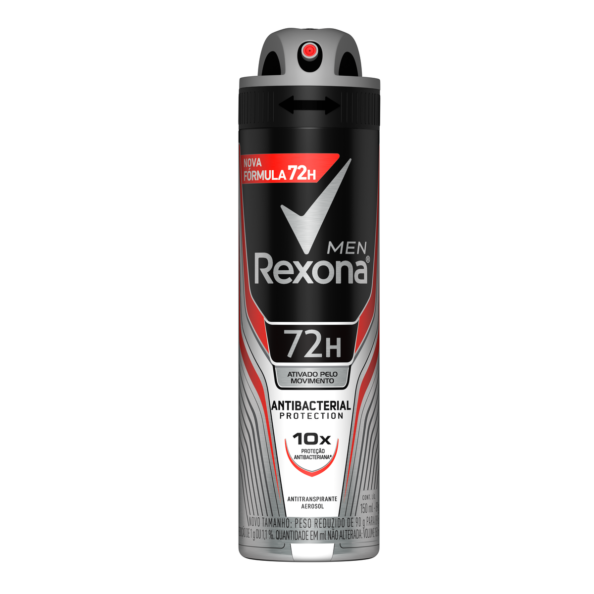 ANTITRANSPIRANTE AEROSSOL ANTIBACTERIAL PROTECTION REXONA MEN 150ML SPRAY 0
