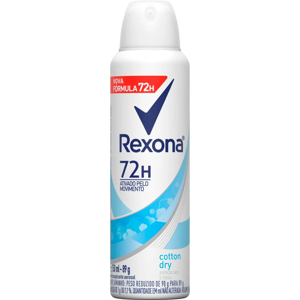 ANTITRANSPIRANTE AEROSSOL COTTON DRY REXONA 150ML SPRAY 0