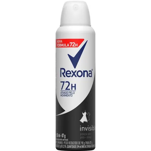 ANTITRANSPIRANTE AEROSSOL INVISIBLE REXONA 150ML SPRAY