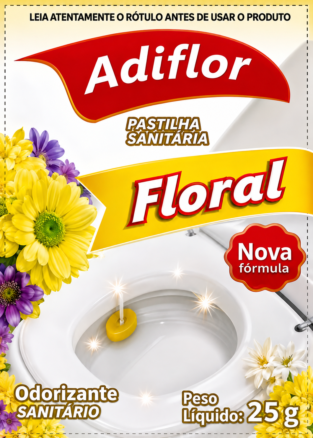 PEDRA SANITÁRIA ADIFLOR FLORAL 25G — imagem 1