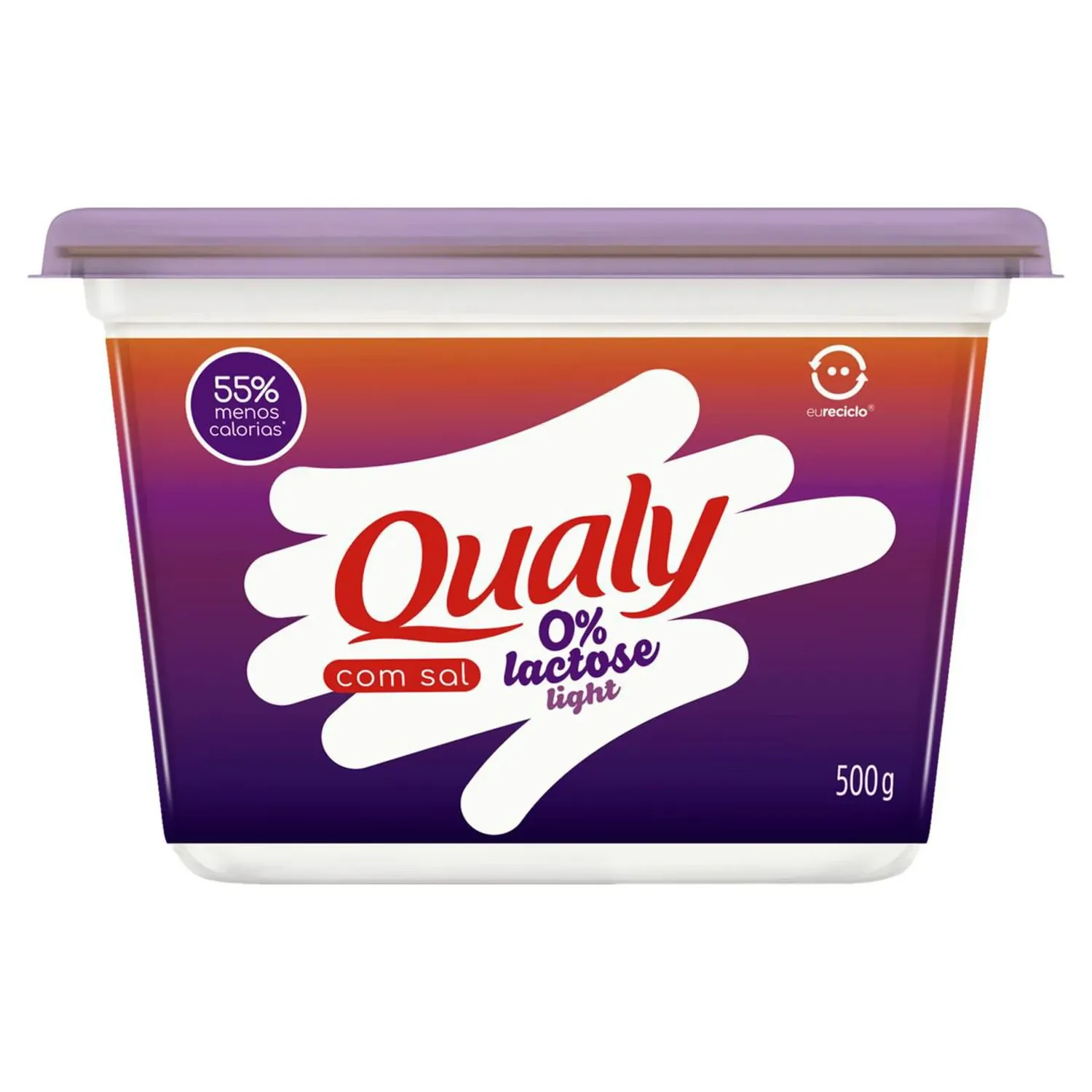 MARGARINA COM SAL LIGHT ZERO LACTOSE QUALY POTE 500G 0