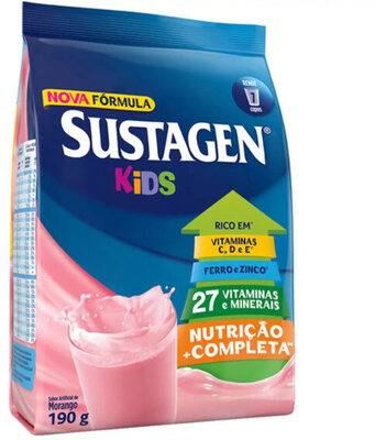 SUSTAGEN KIDS COMPLEMENTO ALIMENTAR MORANGO SACHÊ 190G