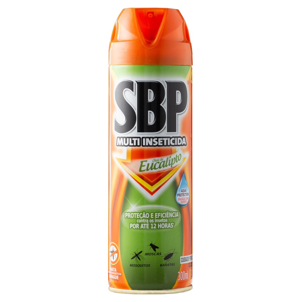 MULTI-INSETICIDA AEROSSOL À BASE DE ÁGUA ÓLEO DE EUCALIPTO SBP FRASCO 380ML SPRAY EMBALAGEM ECONÔMICA