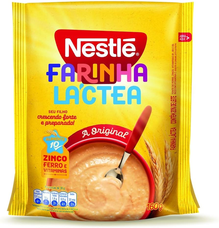 FARINHA LÁCTEA ORIGINAL NESTLÉ SACHÊ 160G