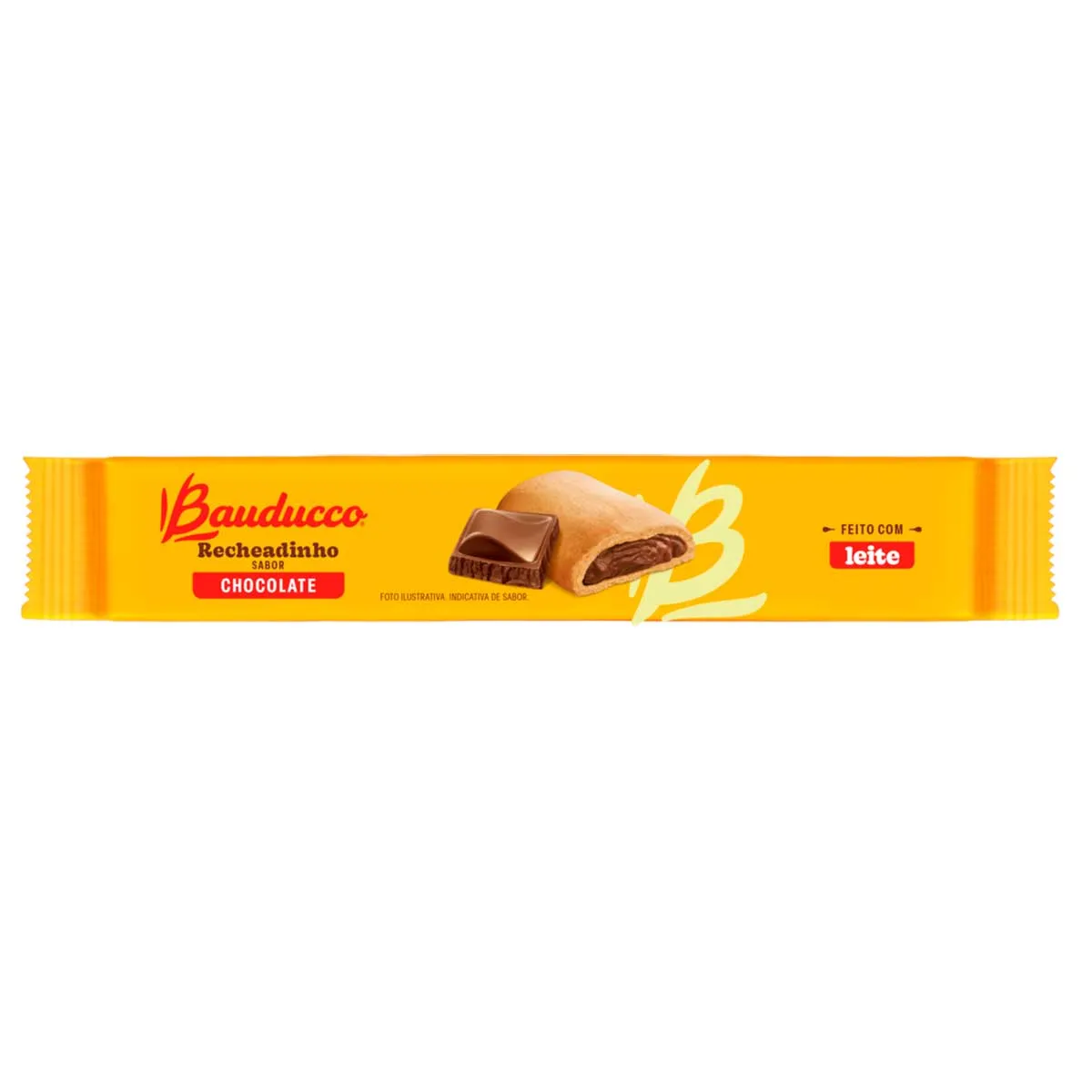 BISCOITO RECHEIO CHOCOLATE BAUDUCCO RECHEADINHO PACOTE 104G