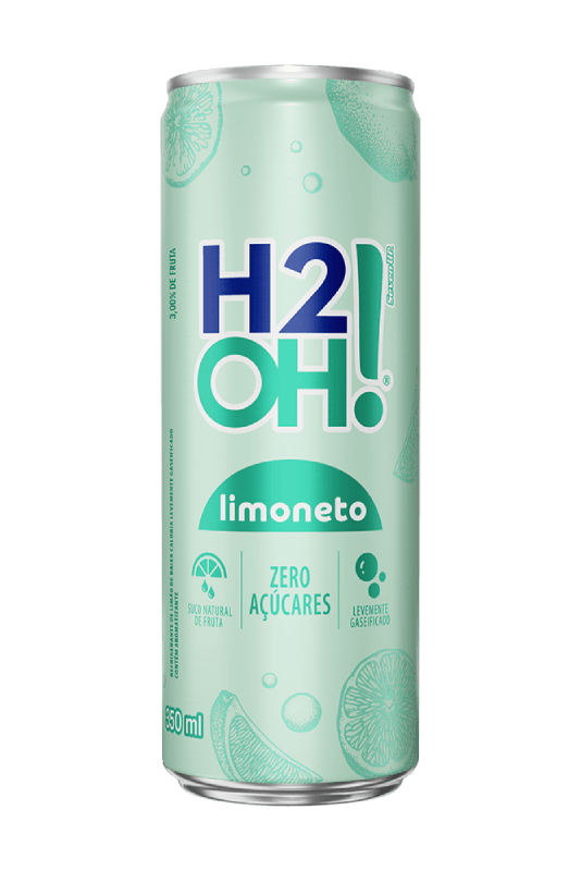 BEBIDA BAIXA CALORIA H2OH 350ML LIMONETO LATA