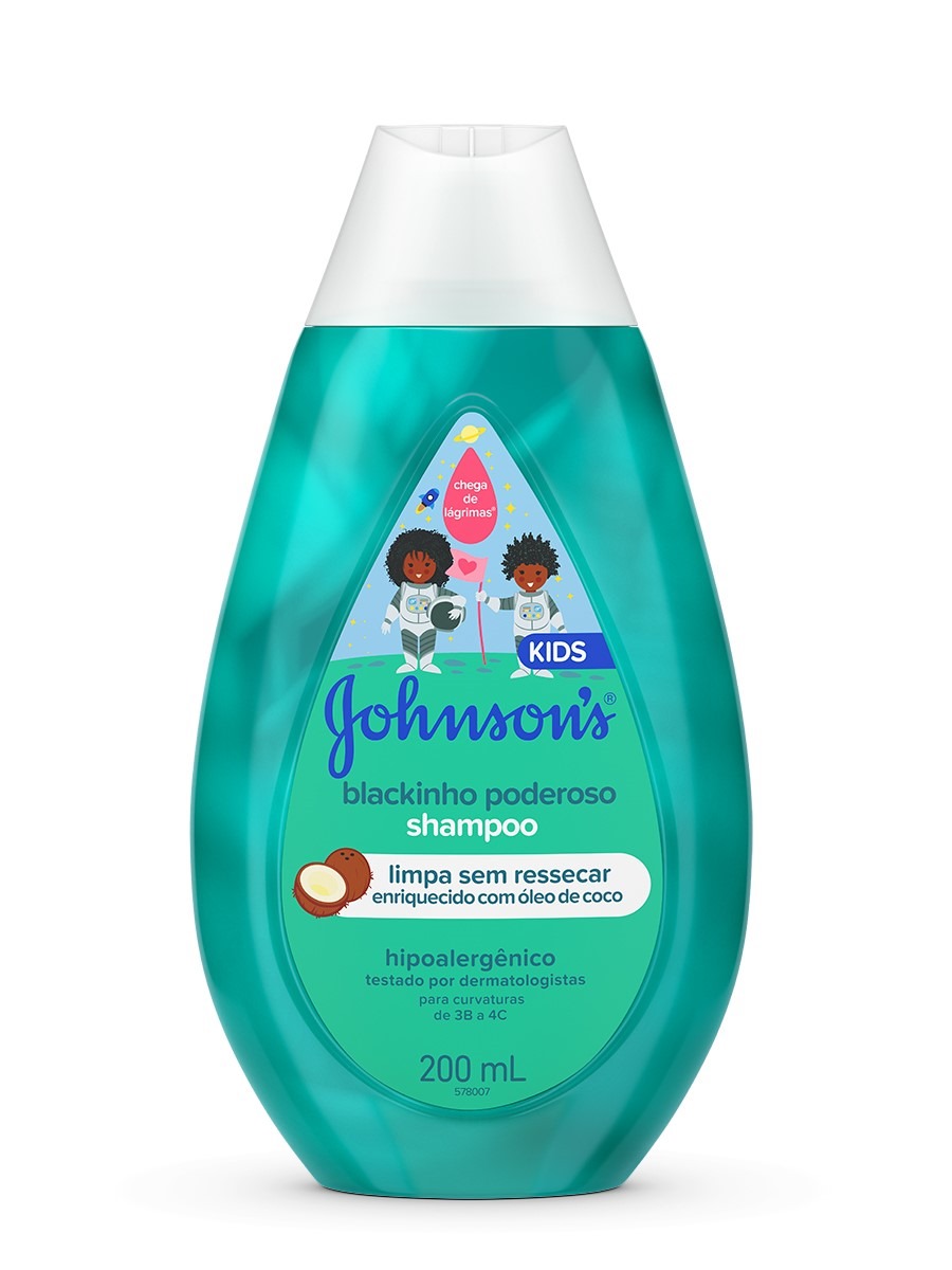 SHAMPOO JOHNSONS KIDS BLACKINHO PODEROSO FRASCO 200ML 0