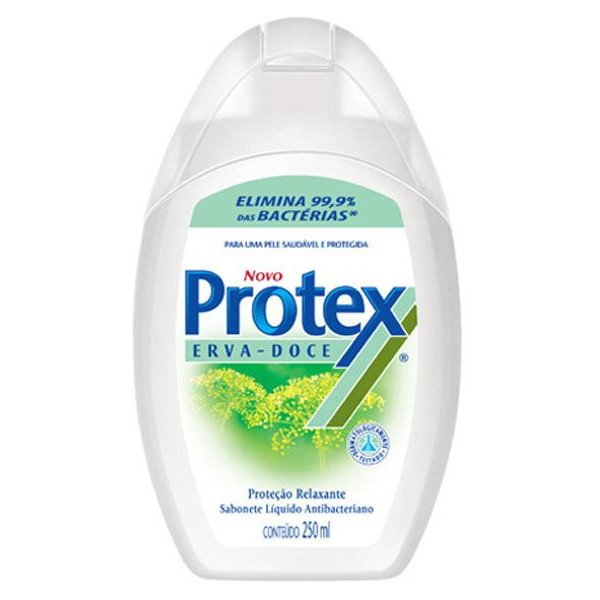 SABONETE LÍQUIDO ANTIBACTERIANO ERVA-DOCE PROTEX FRASCO 250ML