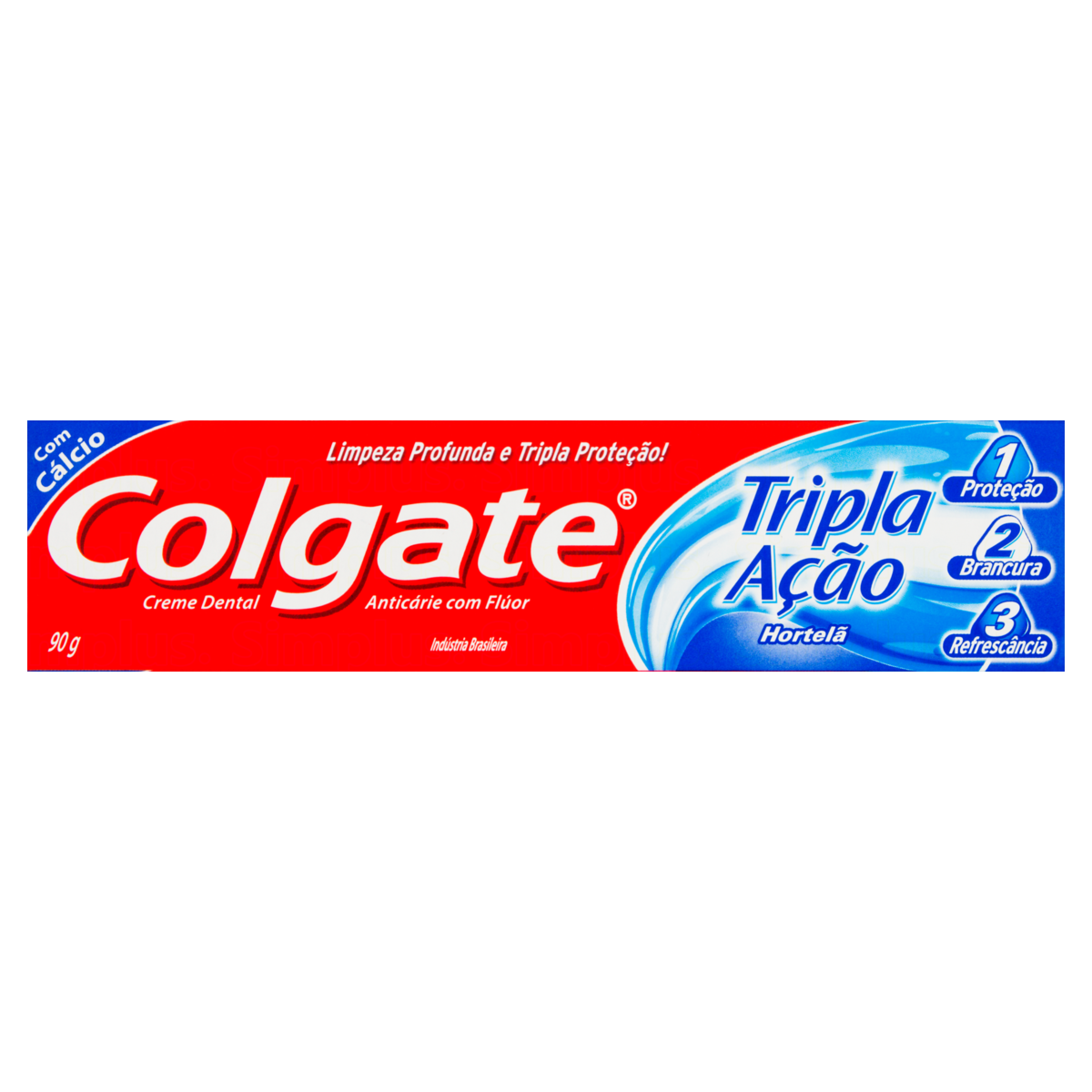 CREME DENTAL HORTELÃ COLGATE TRIPLA AÇÃO CAIXA 90G