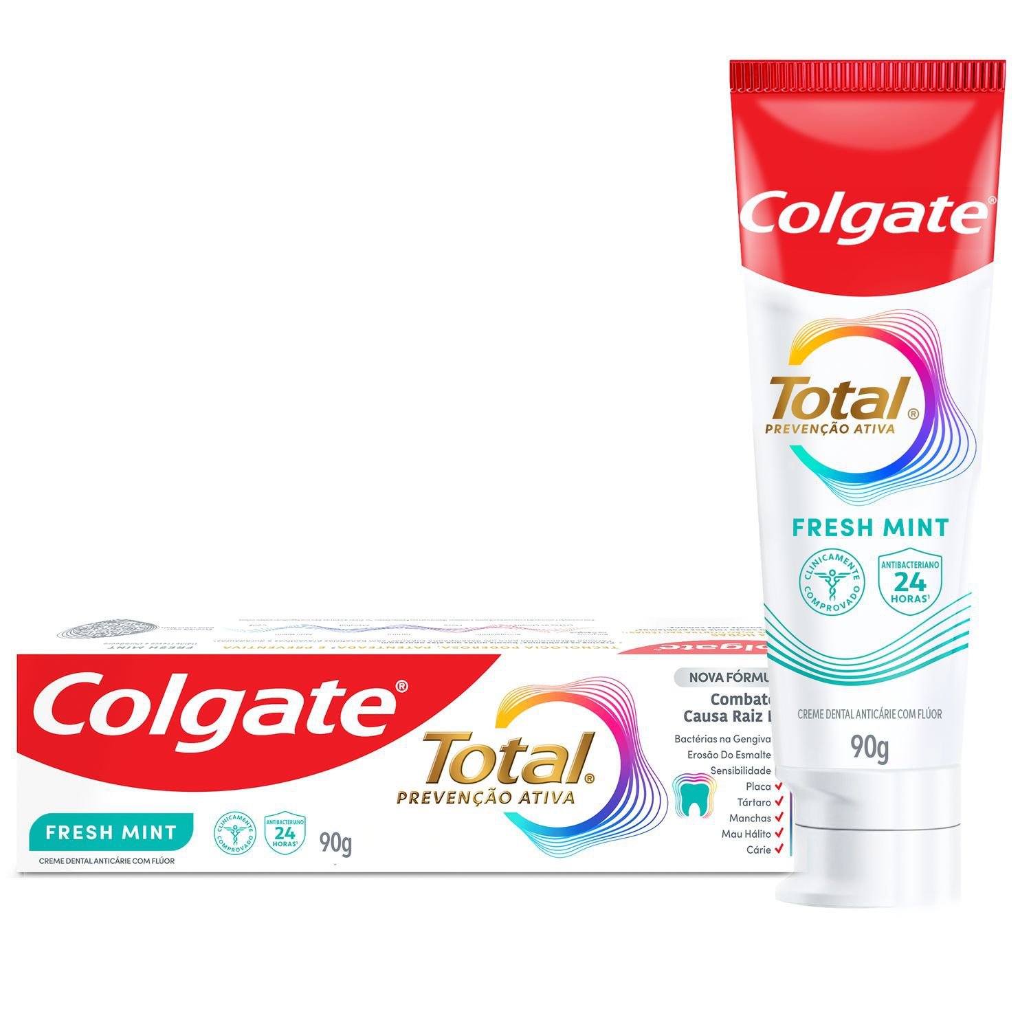 CREME DENTAL COLGATE TOTAL 12 ADVANCED FRESH CAIXA 90G 0