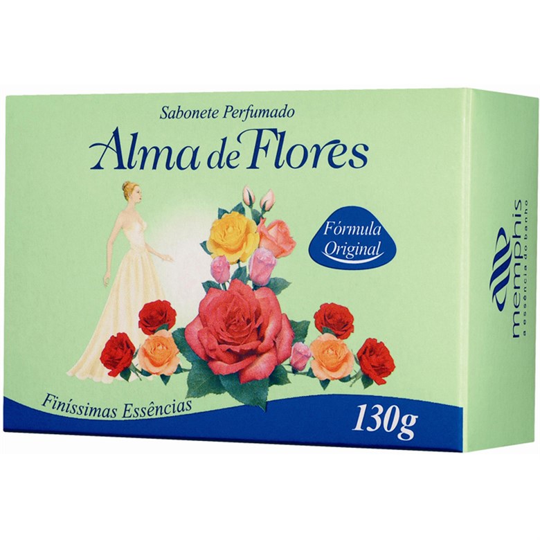 SABONETE EM BARRA PERFUMADO ALMA DE FLORES 130G FLORES ESSÊNCIAIS UNIT 0