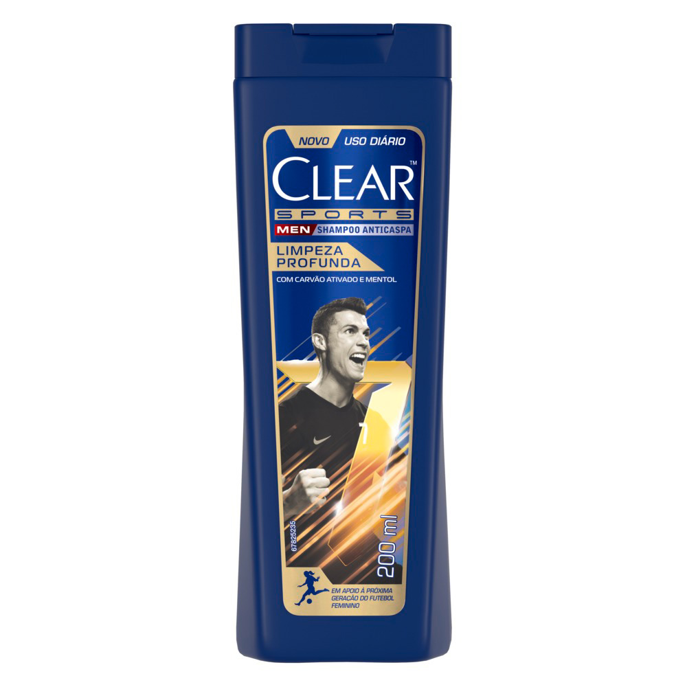 SHAMPOO ANTICASPA CLEAR MEN SPORTS FRASCO 200ML
