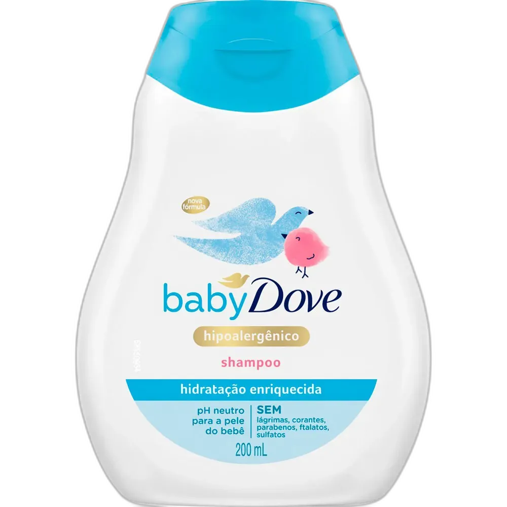 SHAMPOO DOVE BABY HIDRATACAO ENRIQUECIDA 200ML