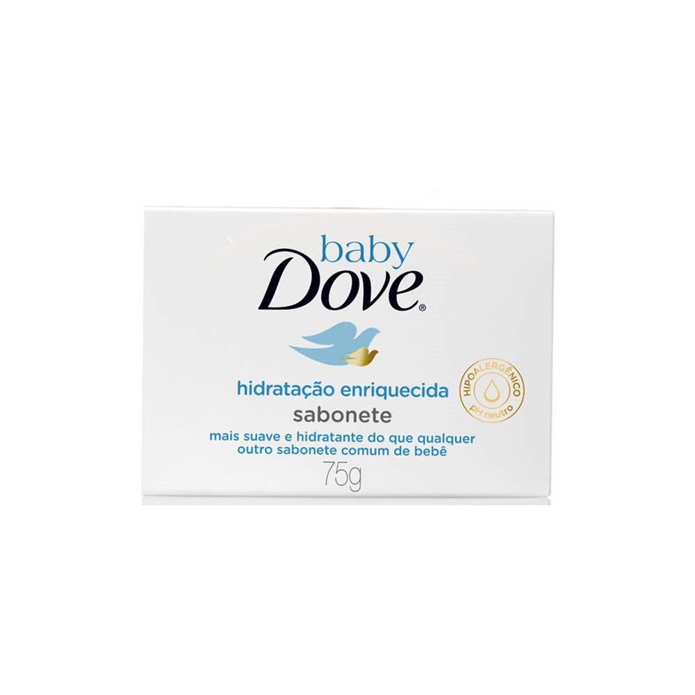 SABONETE BARRA HIDRATAÇÃO ENRIQUECIDA DOVE BABY CAIXA 75G