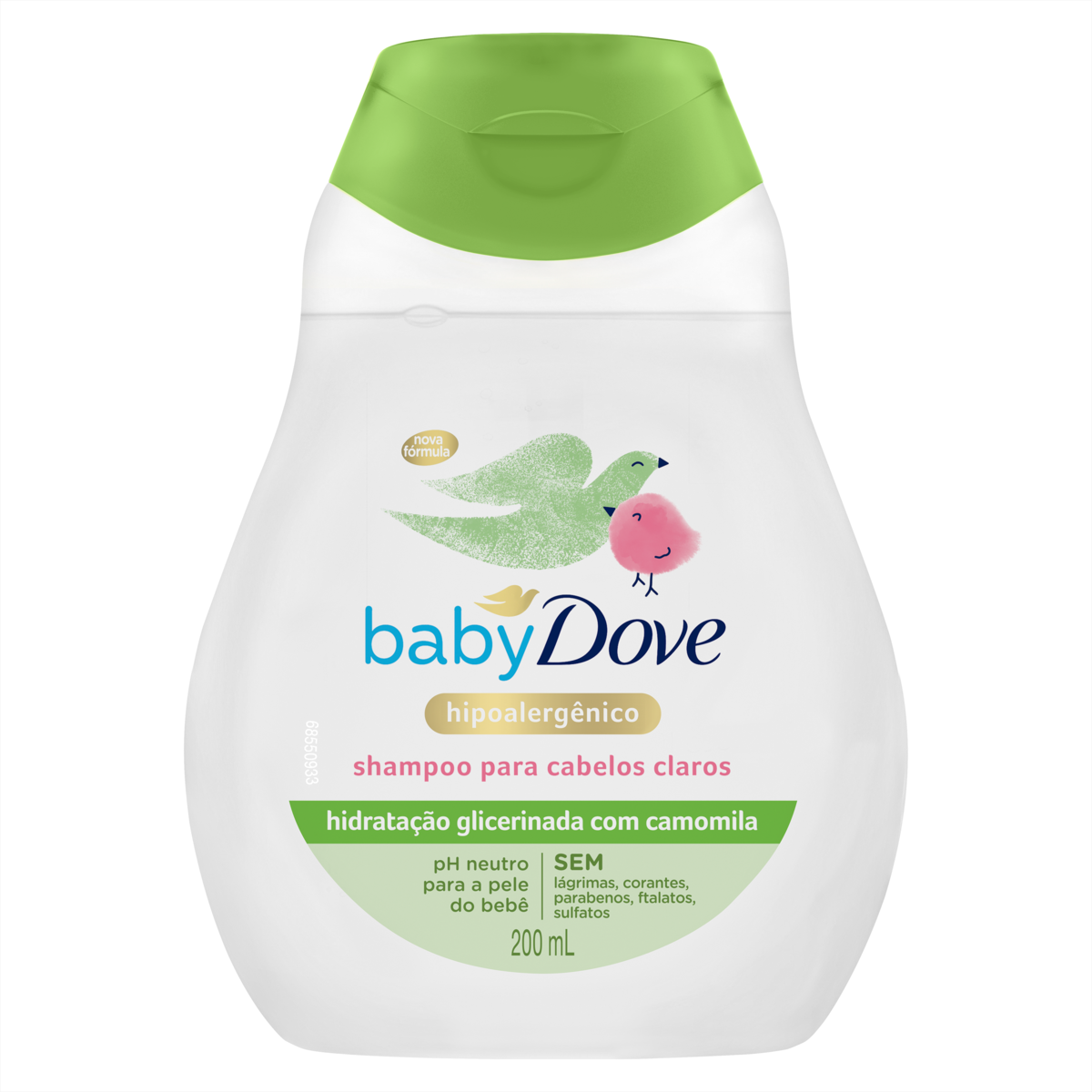 SHAMPOO HIDRATAÇÃO GLICERINADA CAMOMILA DOVE BABY FRASCO 200ML 0