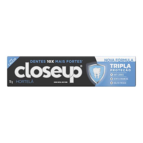 CREME DENTAL HORTELÃ CLOSEUP TRIPLA PROTEÇÃO CAIXA 70G