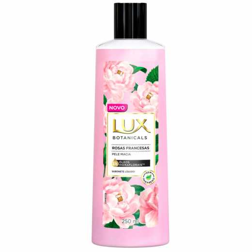SABONETE LÍQUIDO ROSAS FRANCESAS LUX BOTANICALS FRASCO 250ML