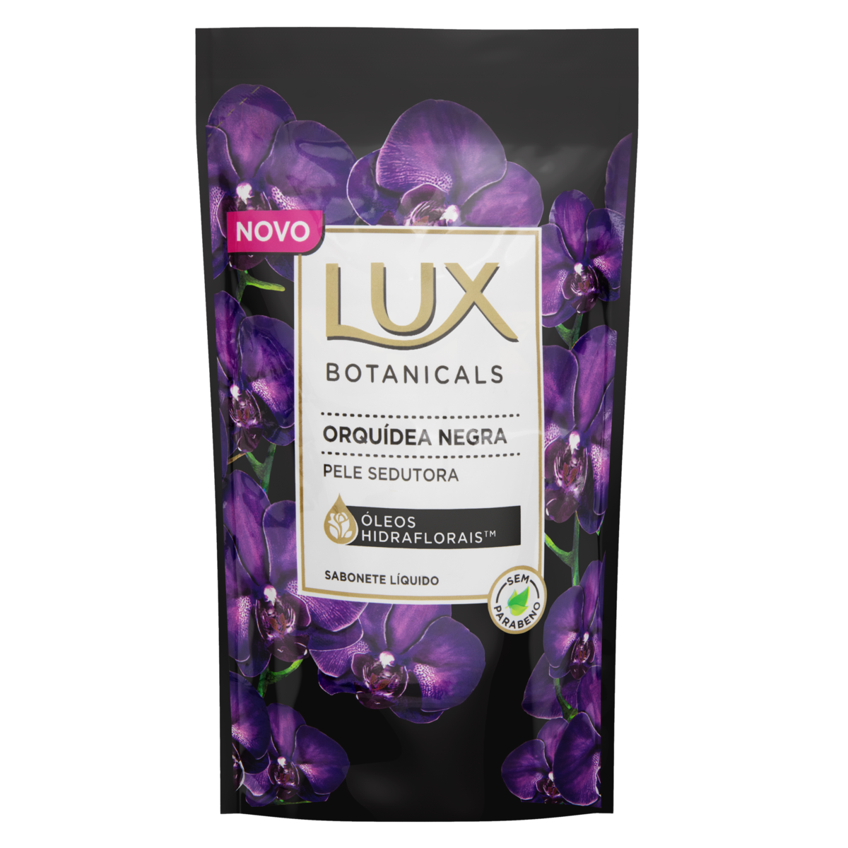 SABONETE LÍQUIDO ORQUÍDEA NEGRA LUX BOTANICALS SACHÊ 200ML REFIL ECONÔMICO 0