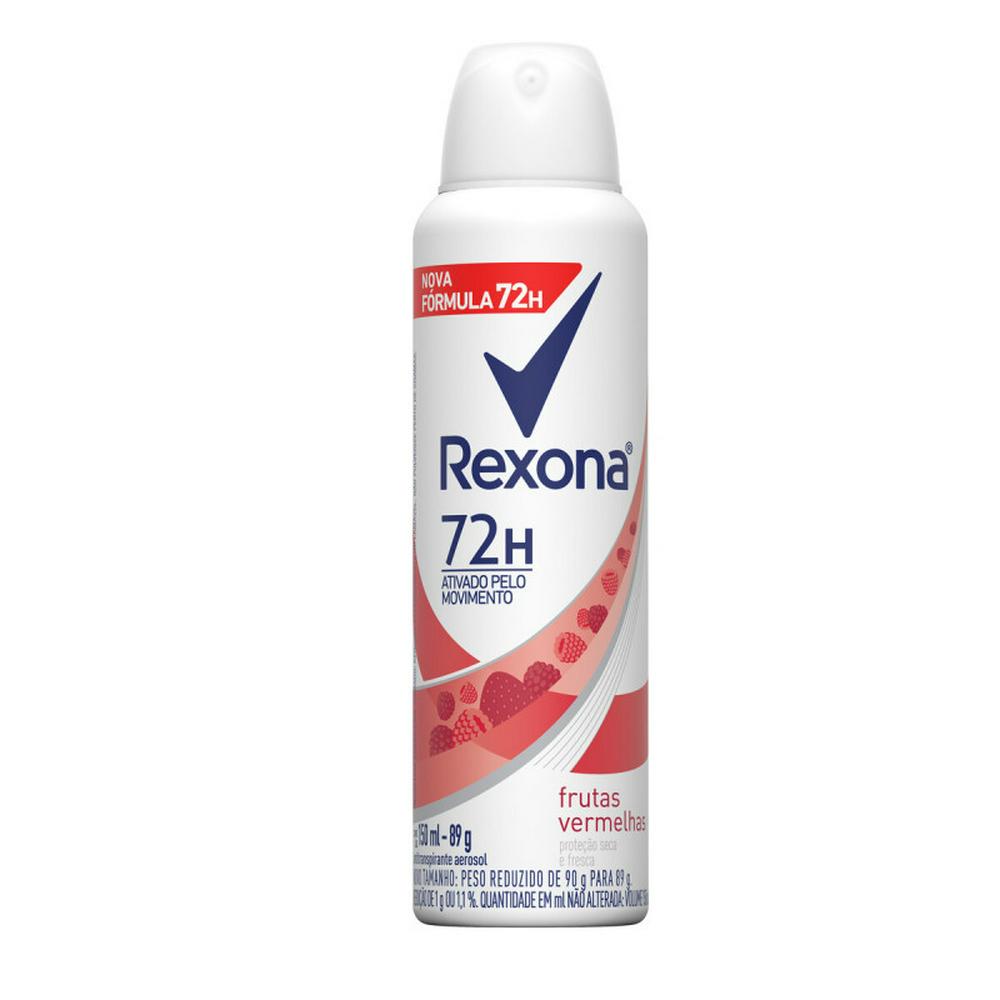 ANTITRANSPIRANTE AEROSSOL FRUTAS VERMELHAS REXONA 150ML SPRAY 0