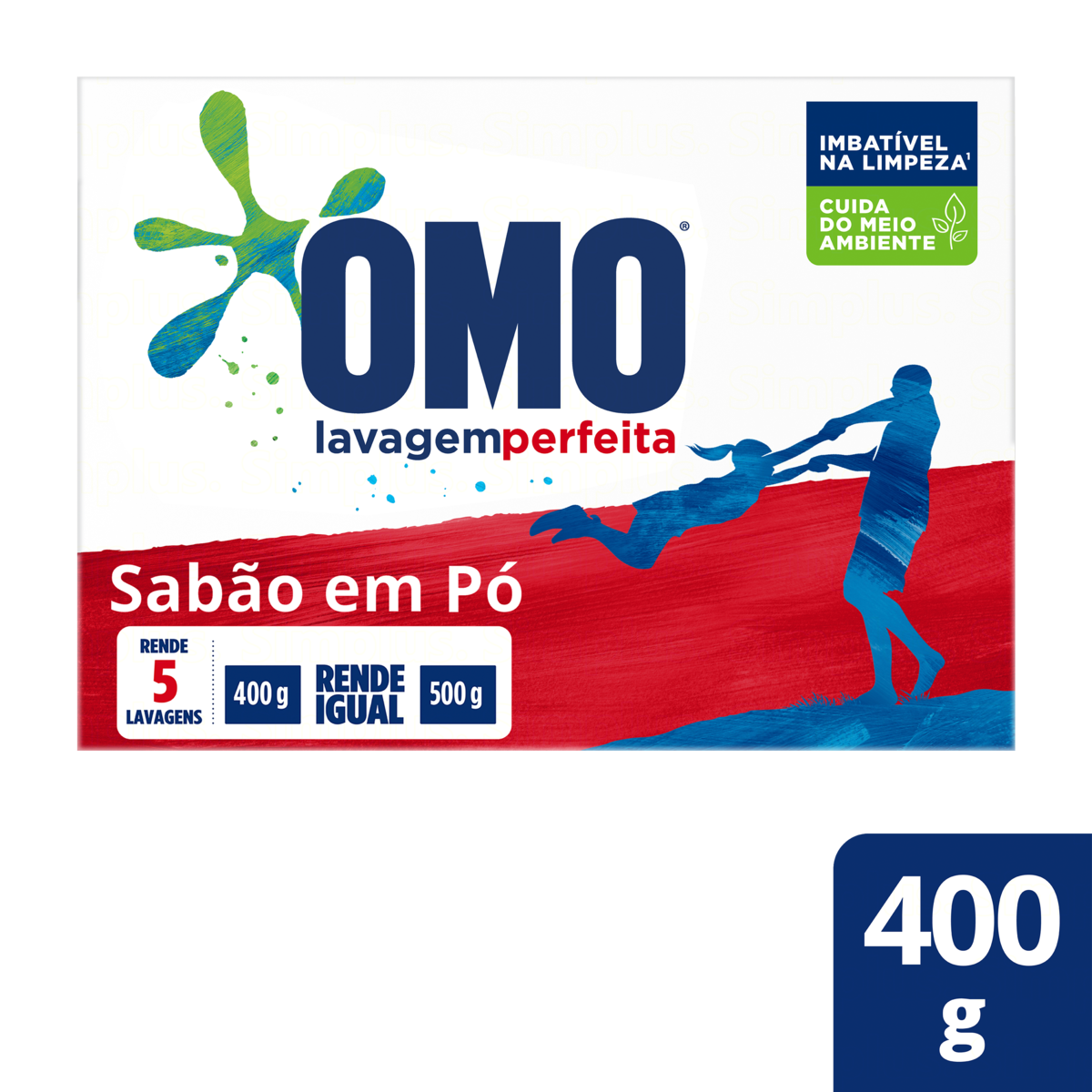 LAVA-ROUPAS PÓ OMO LAVAGEM PERFEITA CAIXA 400G 0