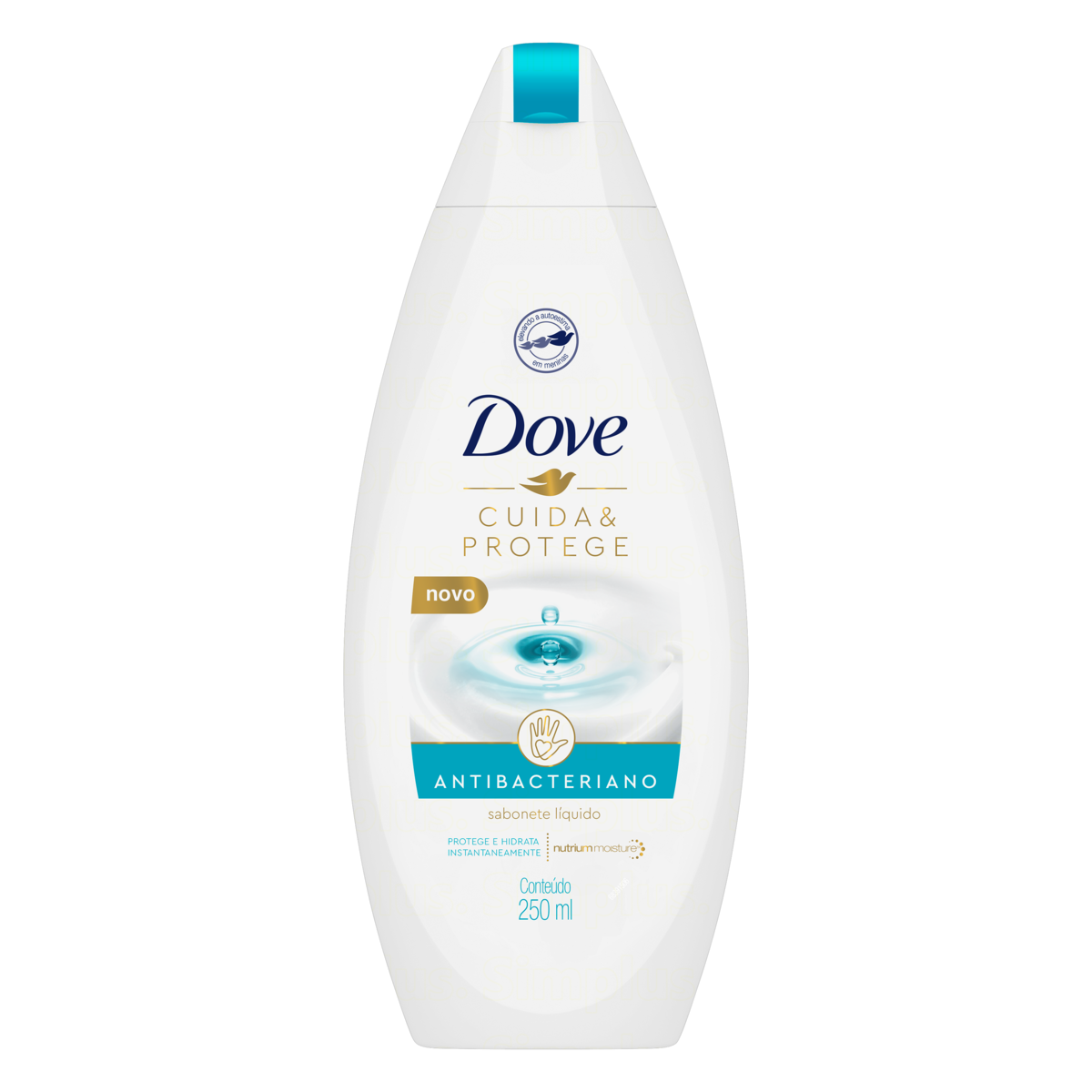 SABONETE LÍQUIDO ANTIBACTERIANO DOVE CUIDA & PROTEGE FRASCO 250ML 0