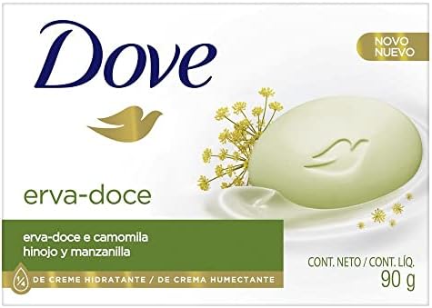 SABONETE BARRA ERVA-DOCE E CAMOMILA DOVE CAIXA 90G